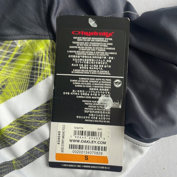 Oakley Polo Shirt NWT Small - Picture 7 of 8